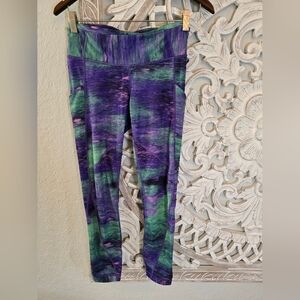 lululemon athletica Purple and Green Leggings